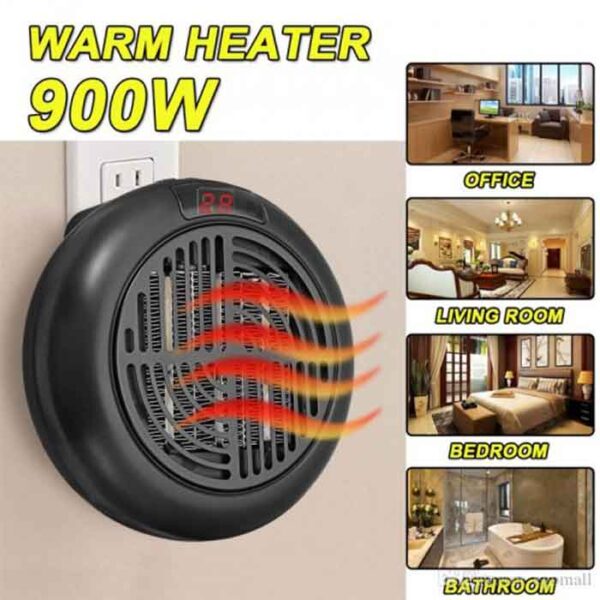 900W Portable Electric Warm Air Heater with remote Control 7