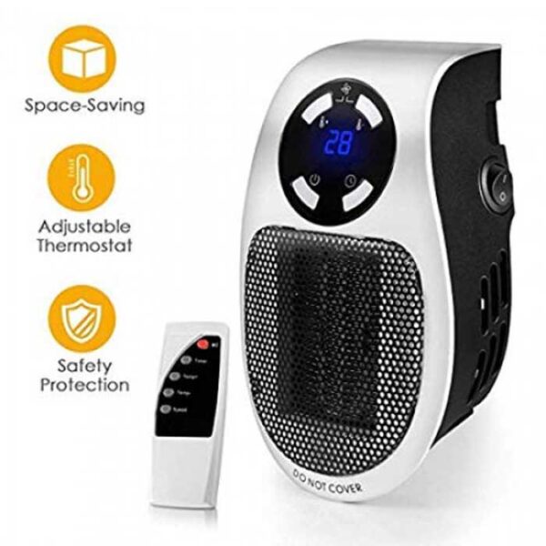 Remote Control Mini Portable Electric Room Heater with 500W 7