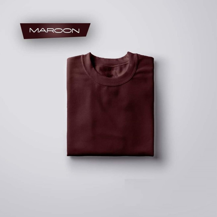 Solid cotton t shirt